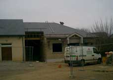 Travaux d'extension de la Salle des Ftes de St Martin de Lenne